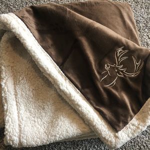 Fleece throw blanket